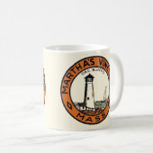 Martha's Vineyard-cirkelsticker Koffiemok (Voorkant rechts)