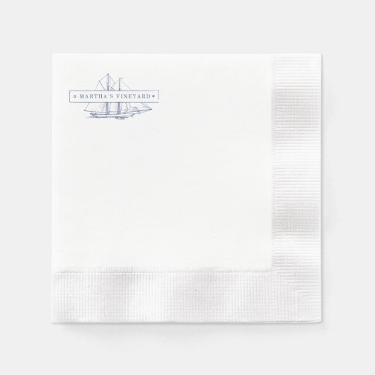 Martha's Vineyard Cocktail Napkin Servet (Voorkant)