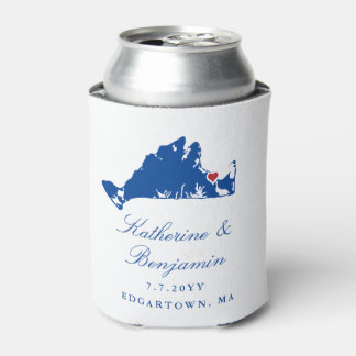 Martha's Vineyard Edgartow Navy Wedding Koelbox Blikjeskoeler
