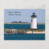 Martha's Vineyard, Edgartown Lighthouse Post Card Briefkaart (Voorkant)