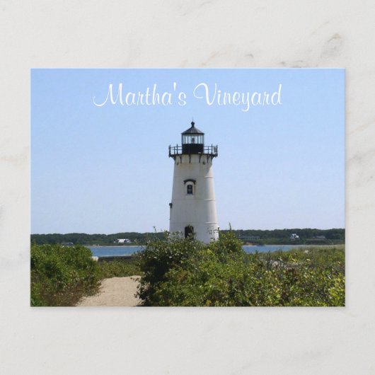 Martha's Vineyard Edgartown Lighthouse Post Card Briefkaart (Voorkant)