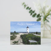 Martha's Vineyard Edgartown Lighthouse Post Card Briefkaart (Staand voorkant)