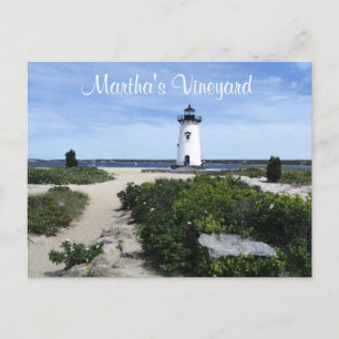 Martha's Vineyard Edgartown Lighthouse Post Card Briefkaart