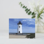 Martha's Vineyard Edgartown Lighthouse Post Card Briefkaart (Staand voorkant)