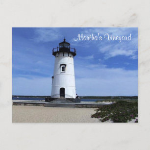 Martha's Vineyard Edgartown Lighthouse Post Card Briefkaart
