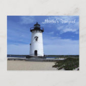 Martha's Vineyard Edgartown Lighthouse Post Card Briefkaart (Voorkant)