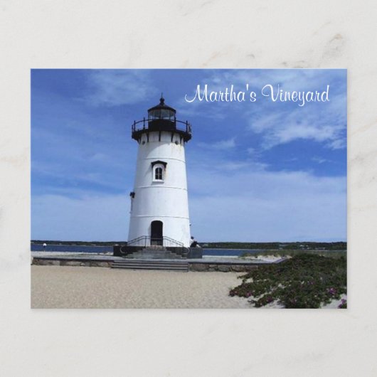 Martha's Vineyard Edgartown Lighthouse Post Card Briefkaart (Voorkant)