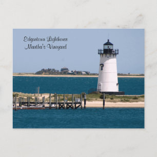 Martha's Vineyard, Edgartown Lighthouse Post Card Briefkaart