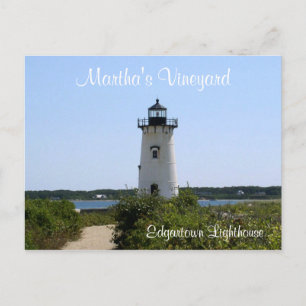 Martha's Vineyard Edgartown Lighthouse Post Card Briefkaart