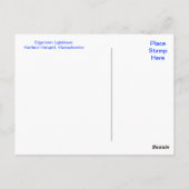 Martha's Vineyard, Edgartown Lighthouse Post Card Briefkaart (Achterkant)