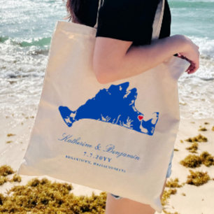 Martha's Vineyard Edgartown Marine Huwelijksontvan Tote Bag