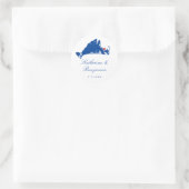 Martha's Vineyard Edgartown Marine Ronde Sticker (Tas)