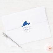 Martha's Vineyard Edgartown Marine Ronde Sticker (Envelop)