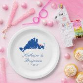 Martha's Vineyard Edgartown Wedding Paper Borden Papieren Bordje (Feest)