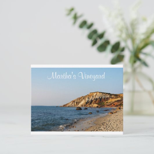 Martha's Vineyard Gay Head Cape Cod Mass Post Card Briefkaart (Staand voorkant)