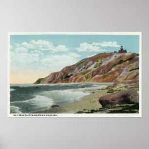Martha's Vineyard, Gay Head Cliffs Uitzicht Poster