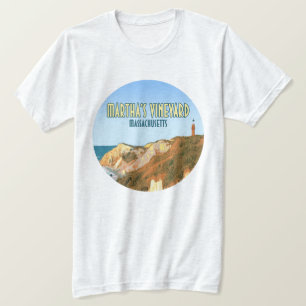 Marthas Vineyard Gay Head vuurtoren Massachusetts T-shirt