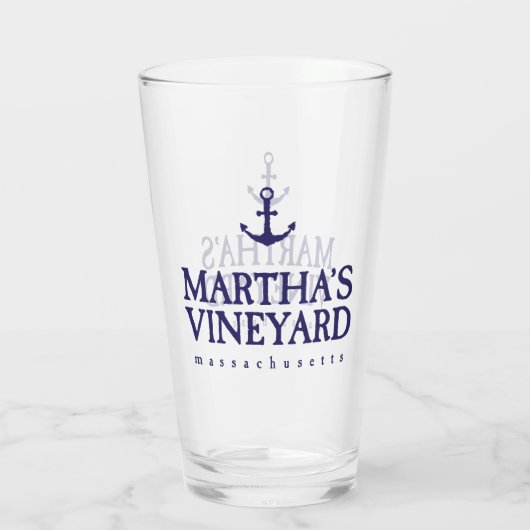 Martha's Vineyard Glas (Achterkant)