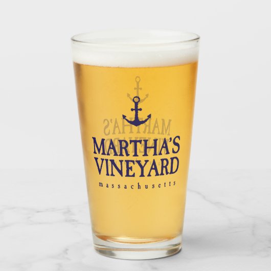 Martha's Vineyard Glas (Voorkant gevuld)
