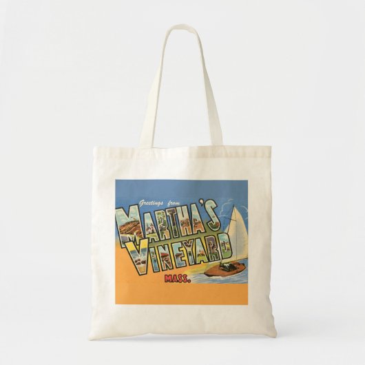 Marthas Vineyard Groeten Tote Bag (Voorkant)