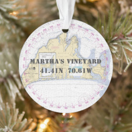 Martha's Vineyard Herdenking Nautisch 2-zijdig Ornament