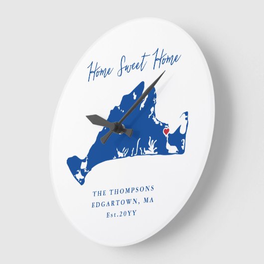 Martha's Vineyard Housewarming Gift Edgartown Grote Klok (Hoek)