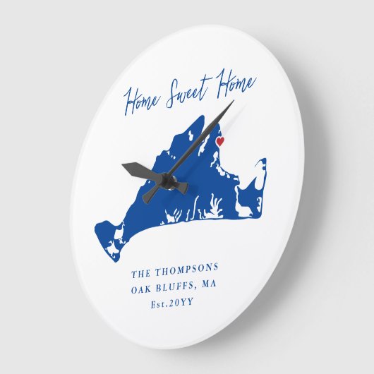 Martha's Vineyard Housewarming Gift Oak Bluffs Grote Klok (Hoek)