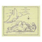 Martha's Vineyard Island 1784 Poster (Voorkant)