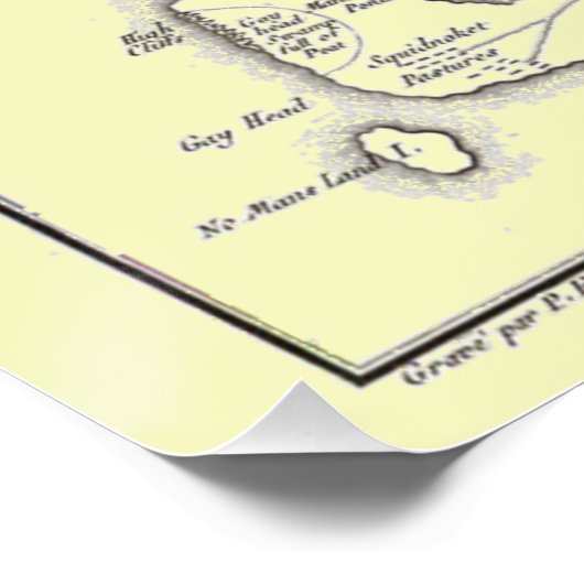 Martha's Vineyard Island 1784 Poster (Hoek)