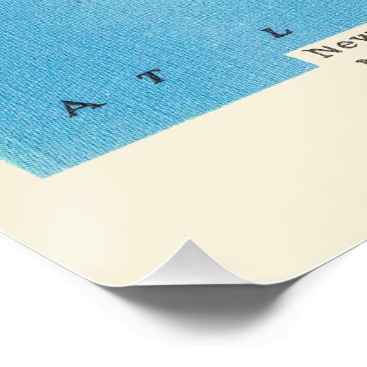 Martha's Vineyard Island Auto Map Poster (Hoek)