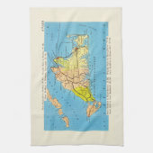 Martha's Vineyard Island Auto Map Theedoek (Verticaal)