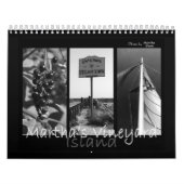 Martha's Vineyard Island Black & White Calendar Kalender (Hoes)