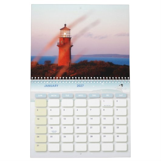 Martha's Vineyard Island Color Calendar Kalender (Jan 2027)