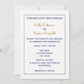 Martha's Vineyard Kaart #1 Navy Blue Invitat (Achterkant)