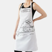 Martha's Vineyard  Kaart #1 Zwart Schort (Insitu)