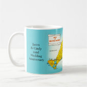 Martha's Vineyard kaart aangepaste mok (Links)