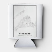 Martha's Vineyard-kaart Blikjeskoeler