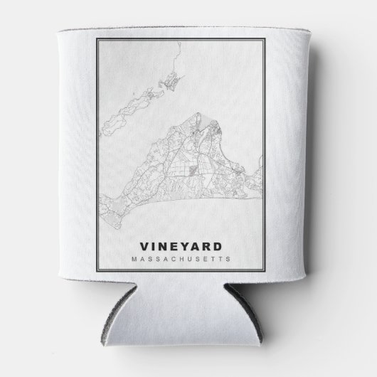 Martha's Vineyard-kaart Blikjeskoeler (Voorkant)