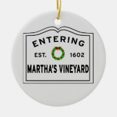 Martha's Vineyard kerstversiering Keramisch Ornament (Voorkant)