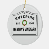 Martha's Vineyard kerstversiering Keramisch Ornament (Links)