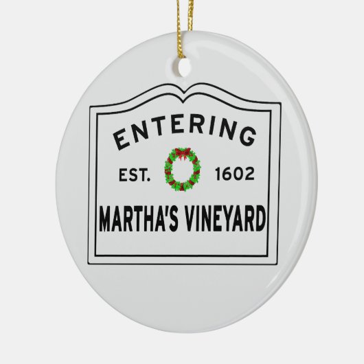 Martha's Vineyard kerstversiering Keramisch Ornament (Links)