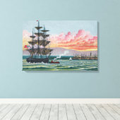 Martha's Vineyard Kleine Ingepakte Canvas Afdruk (Insitu (Houten vloer))