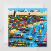 Martha's Vineyard | Kleurrijke Abstracte Kunst (Voorkant)