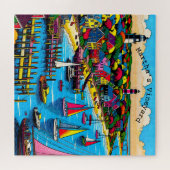Martha's Vineyard | Kleurrijke Abstracte kunst Legpuzzel (Horizontaal)