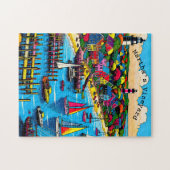 Martha's Vineyard | Kleurrijke Abstracte kunst Legpuzzel (Horizontaal)