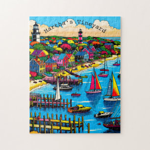 Martha's Vineyard   Kleurrijke Abstracte kunst Legpuzzel