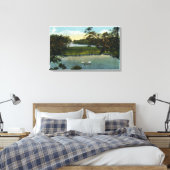 Martha's Vineyard, Lake Tashmoo Scene Canvas Afdruk (Insitu (Slaapkamer))