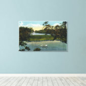 Martha's Vineyard, Lake Tashmoo Scene Canvas Afdruk (Insitu (Houten vloer))