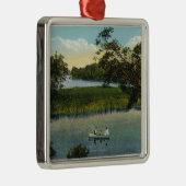Martha's Vineyard, Lake Tashmoo Scene Metalen Ornament (Rechts)
