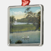 Martha's Vineyard, Lake Tashmoo Scene Metalen Ornament (Links)